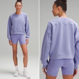 Lululemon Perfectly Oversized Crop Crew Dark Lavender